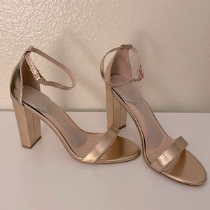 Rose Gold Strap Heel